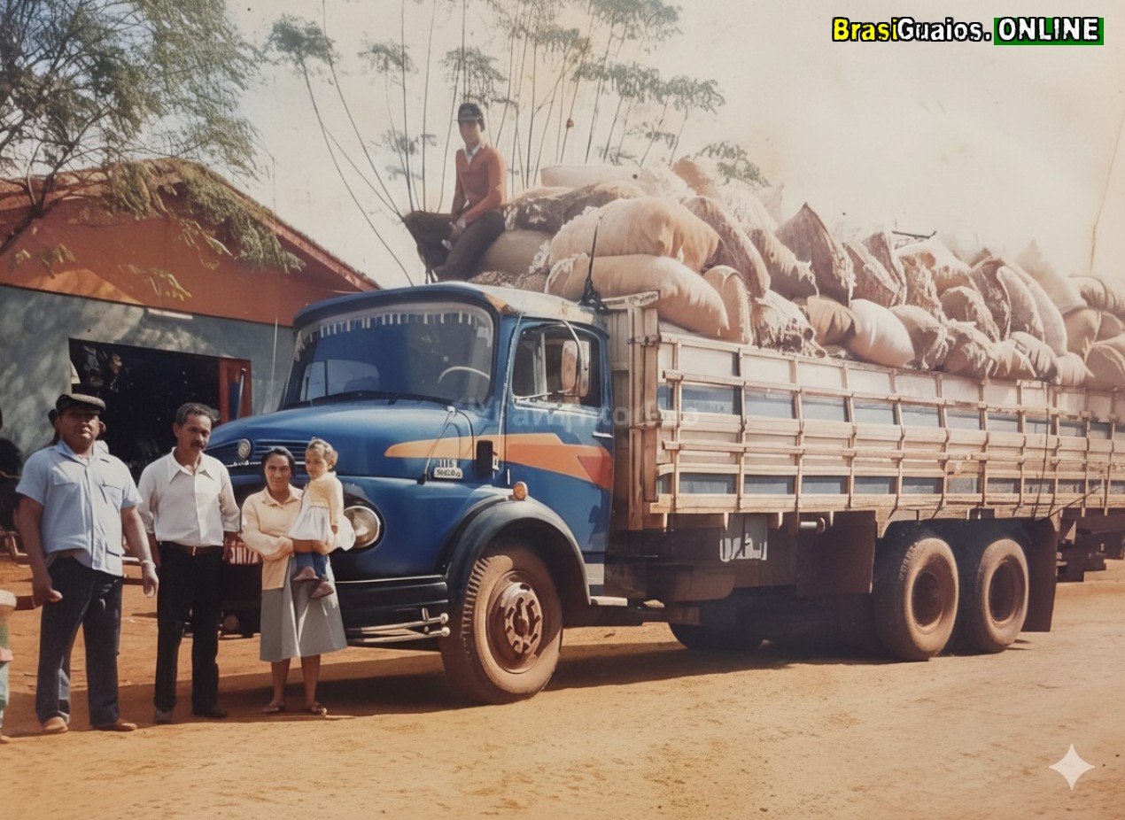 CAMINHÃO DE ALGODÃO NA GLEBA 8, VINDO DE SANTA MARIA